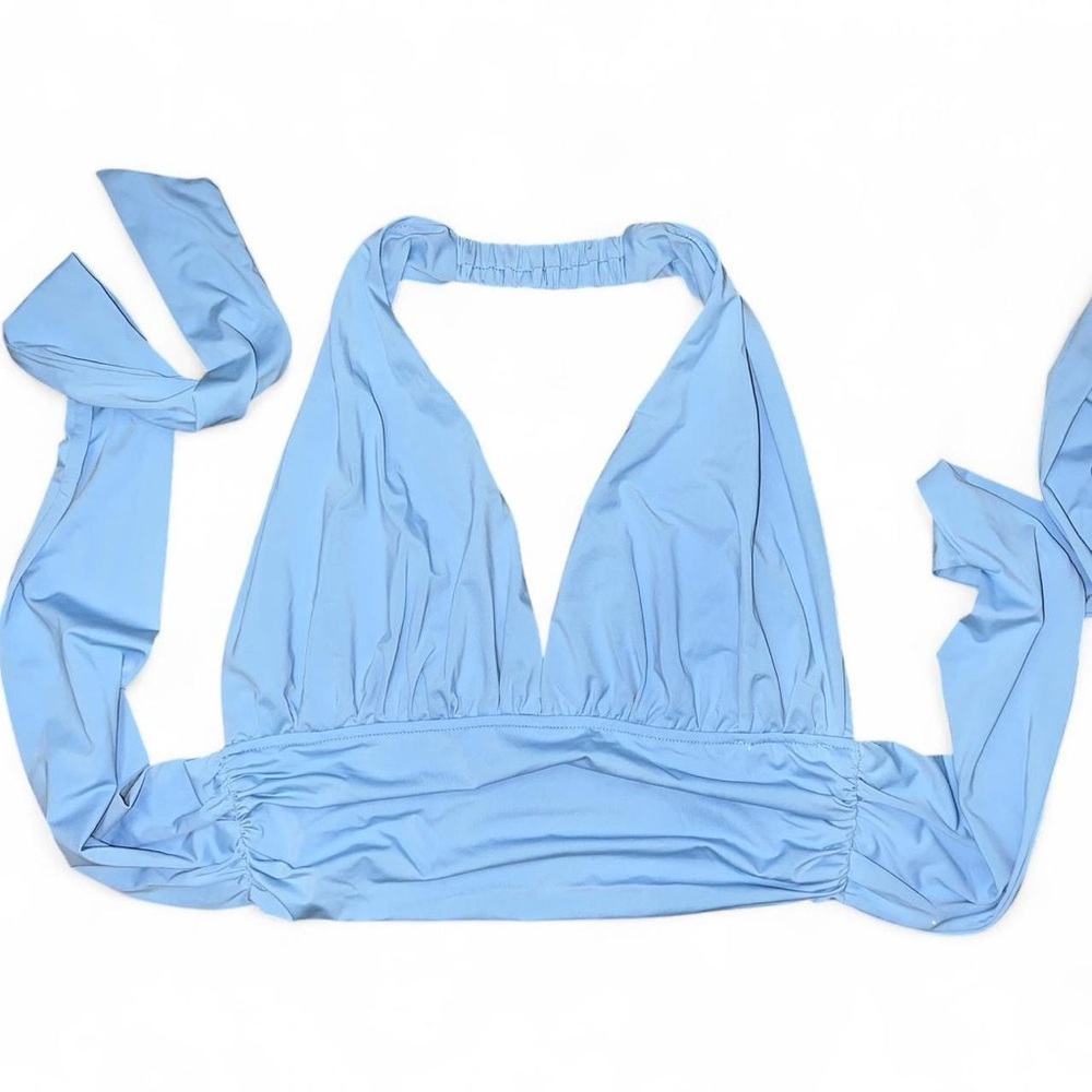 Light Blue Halter Top